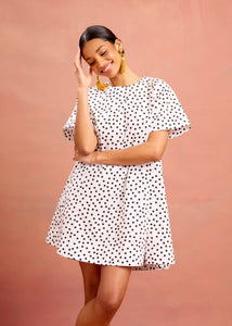 lucy dress in mini dancing dot