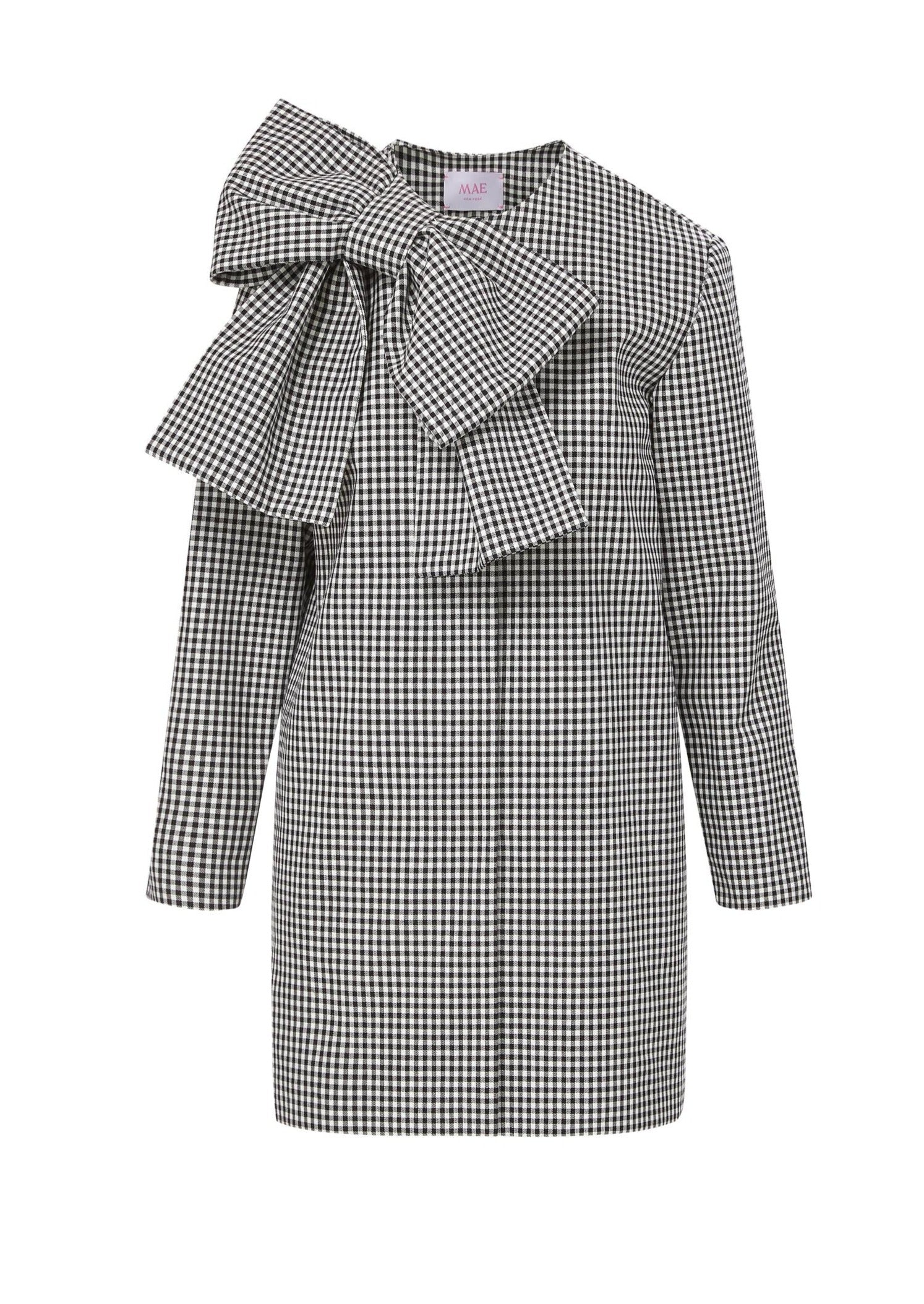 Phoebe Coat In Gingham Jacquard