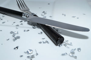 Marat Place Setting in Black Wood, Set of 5