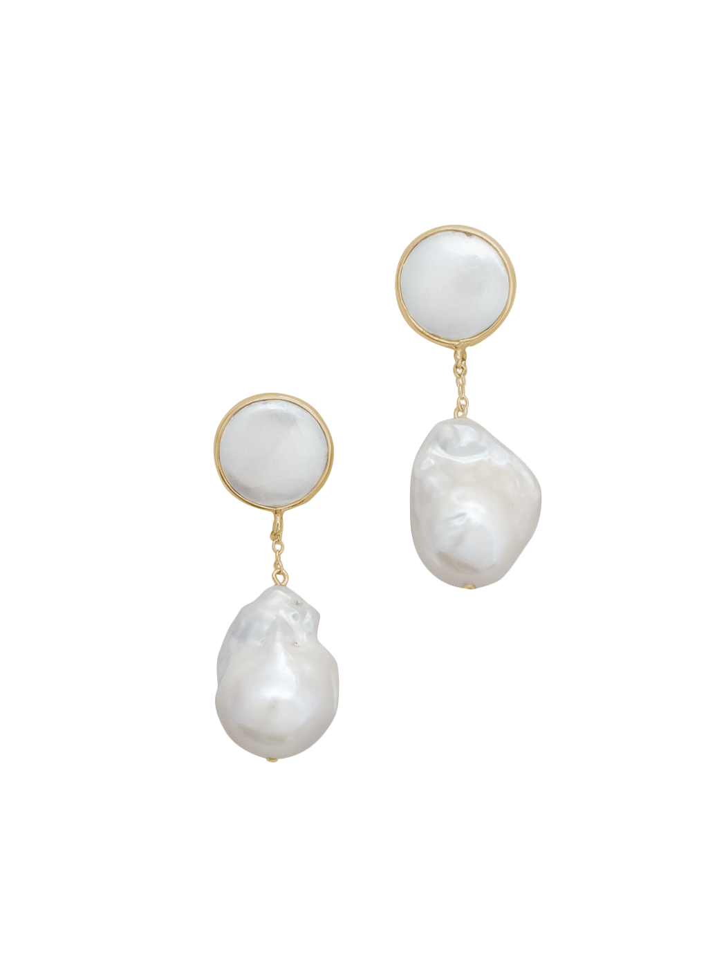 Maren Earrings in White