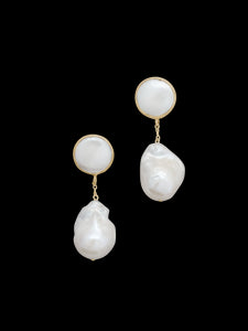 Maren Earrings in White