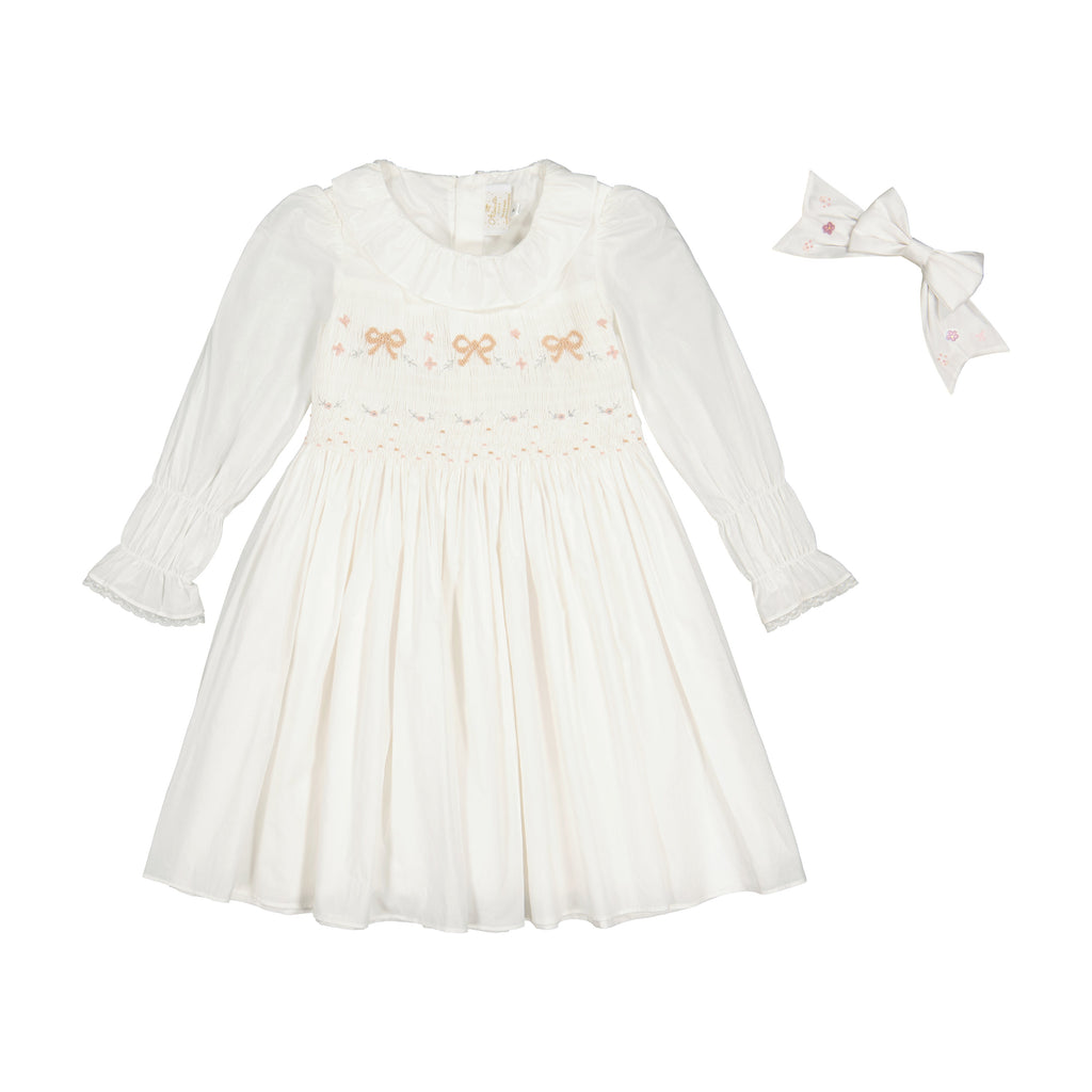Aurelia White Hair Bow