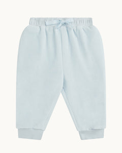 Tino Crown Velour Loungewear Set in Baby Dusty Blue