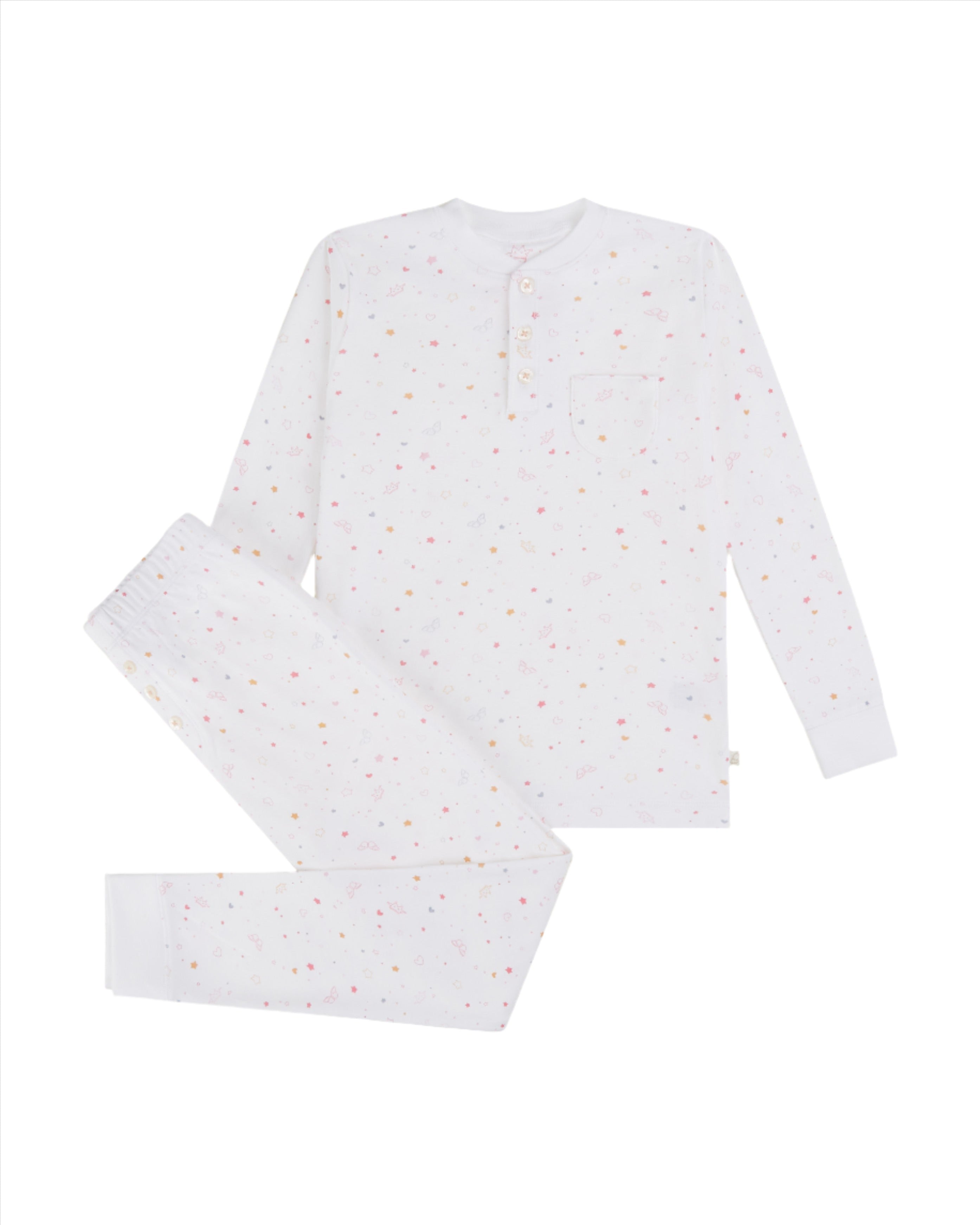 Star & Crown Pajama in Child Pink