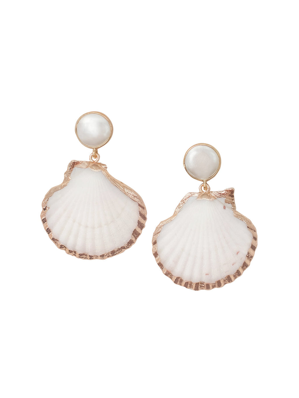 Marina Earrings in White