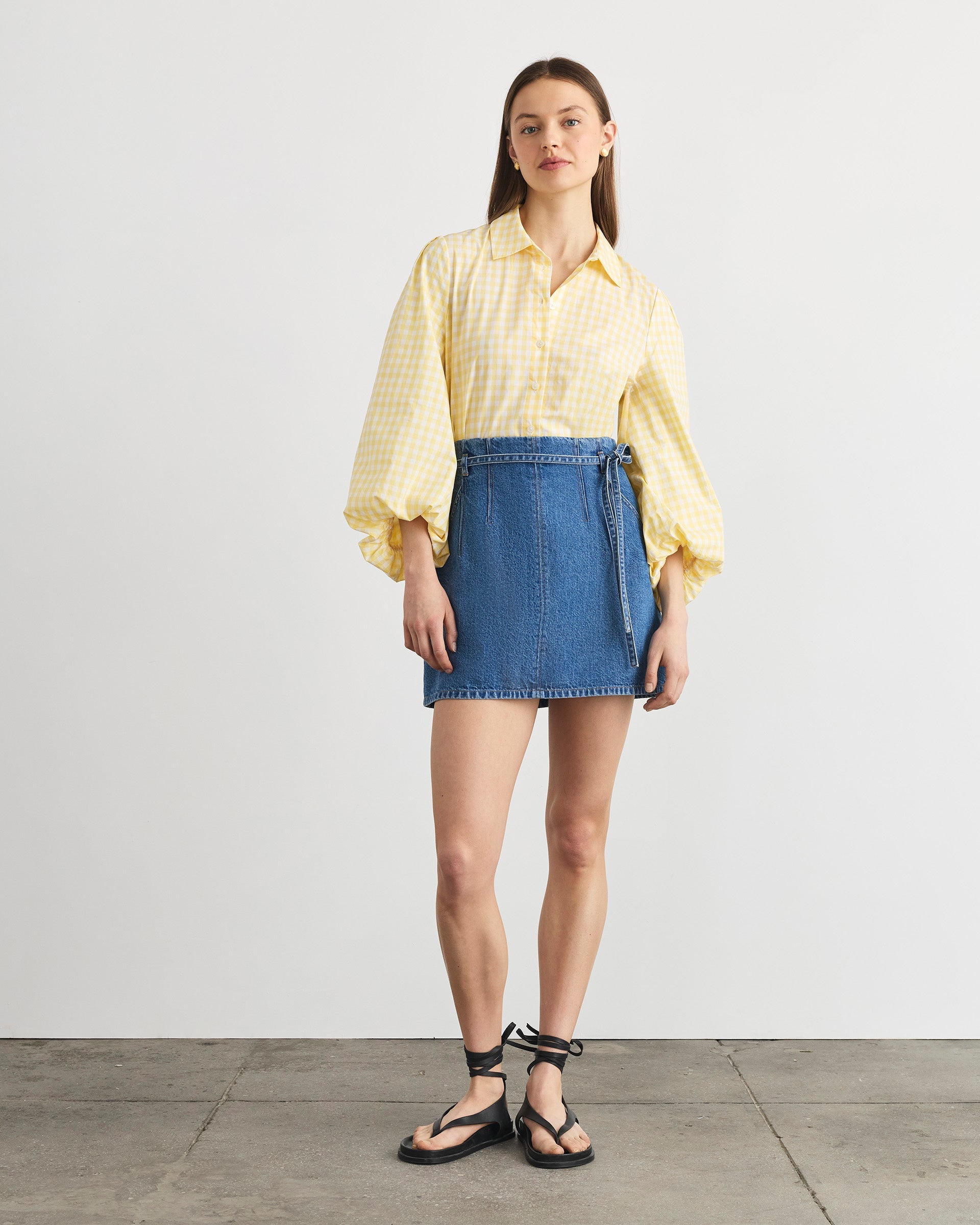 Annika Skirt in Medium Indigo Blue