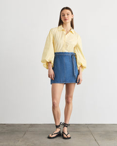 Annika Skirt in Medium Indigo Blue
