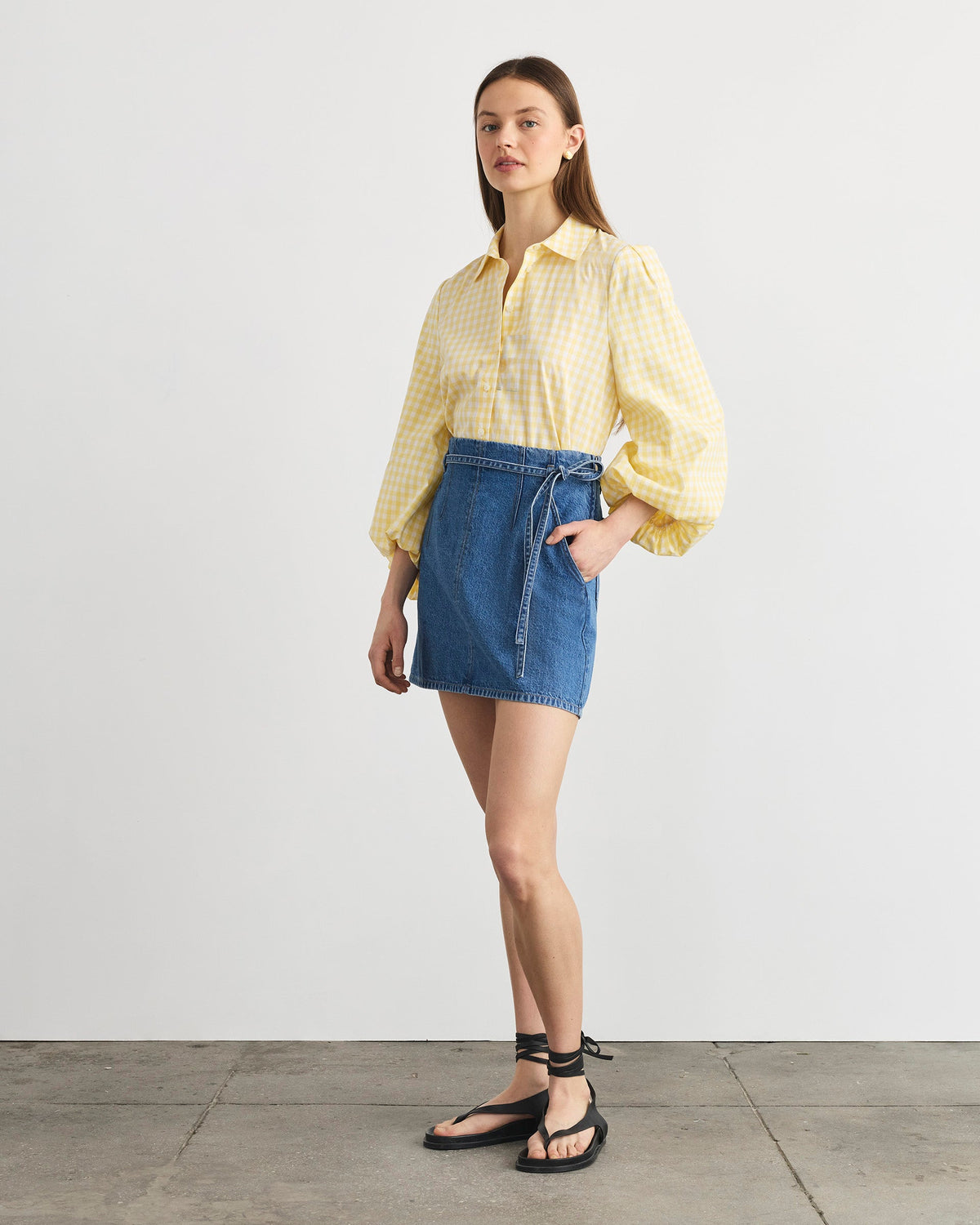 Annika Skirt in Medium Indigo Blue