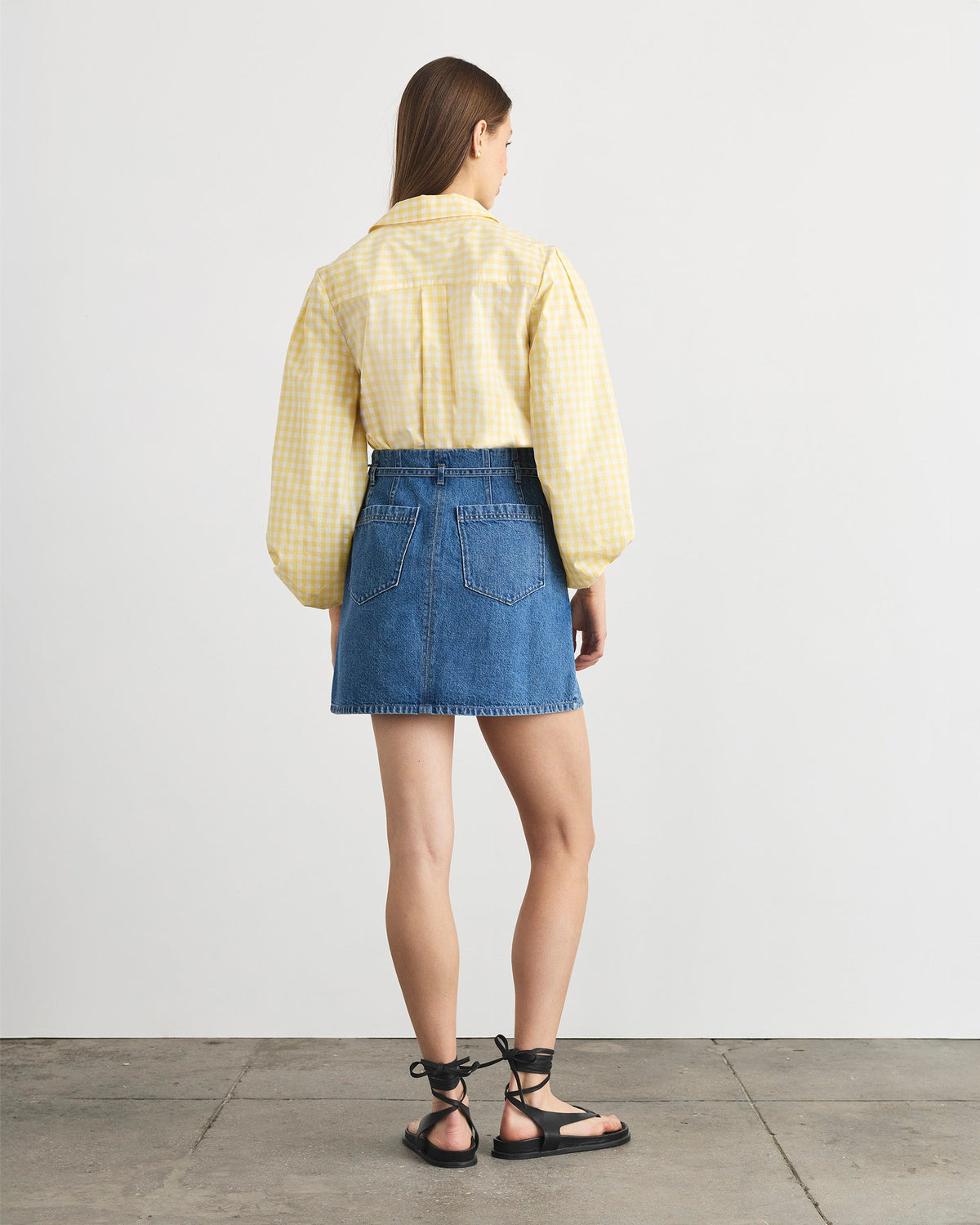Annika Skirt in Medium Indigo Blue