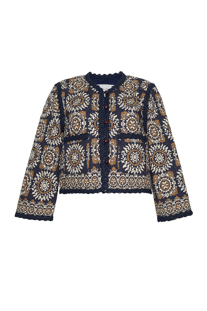 Marissa Jacket in Blue Med Tile