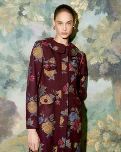 Alice Cross Stitch Floral Coat