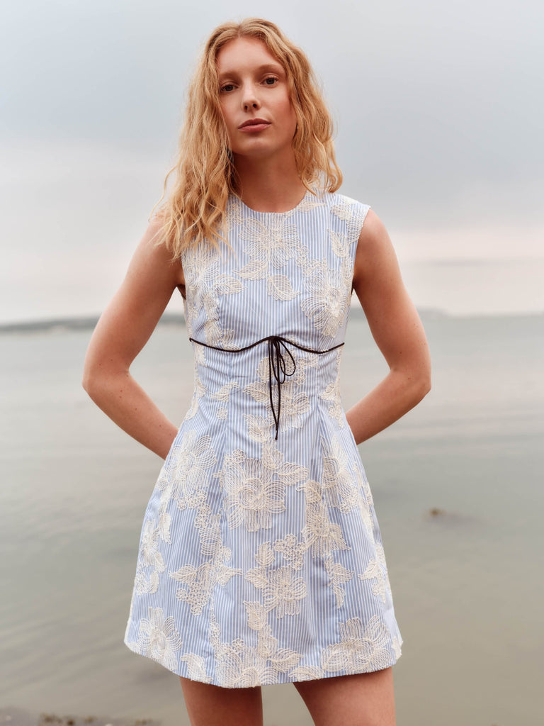 Bonnie Floral Embroidered Mini Dress