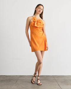 Short Marlowe Dress in Cadmium Orange