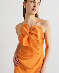 Short Marlowe Dress in Cadmium Orange