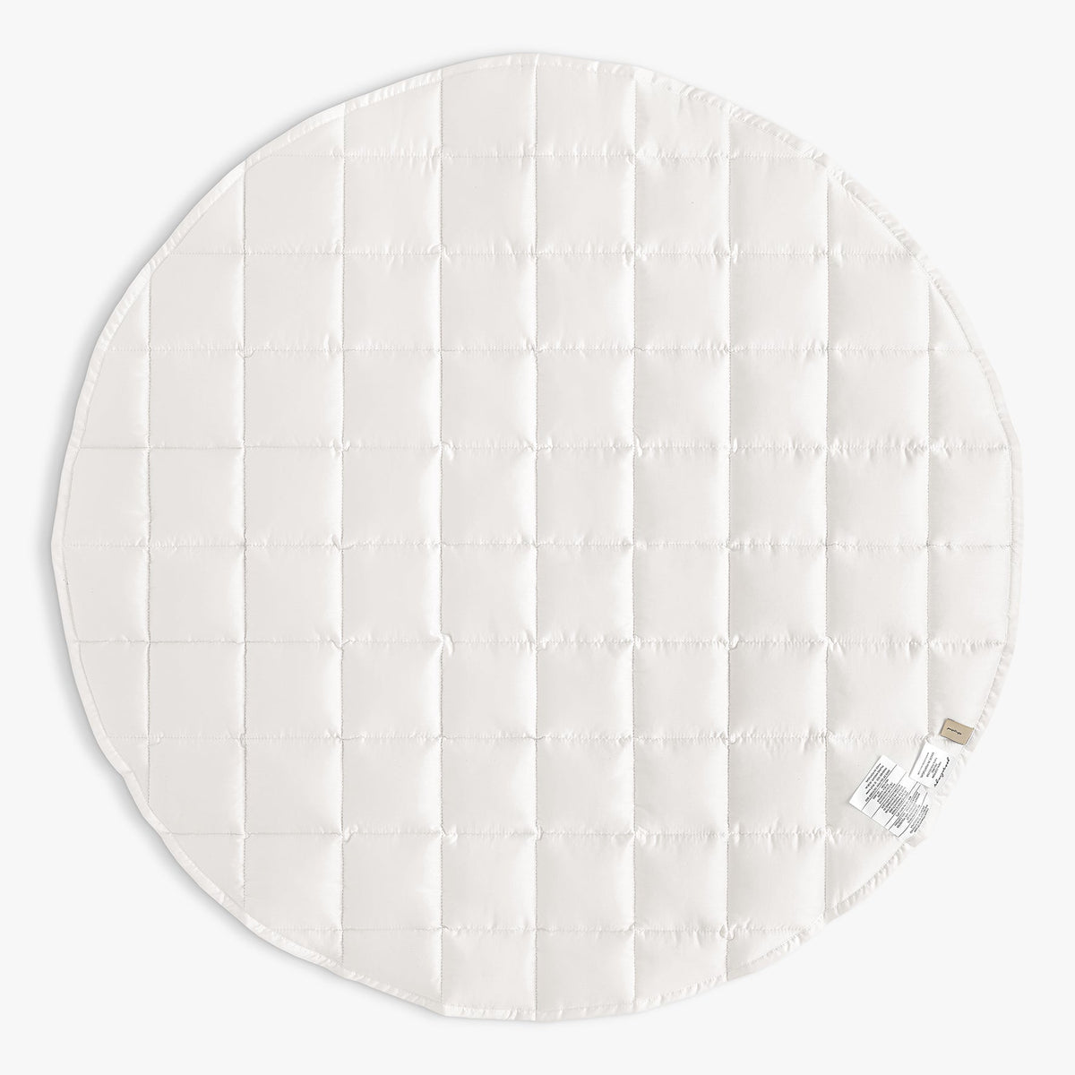 Dreaming of Paradise Play Mat backside in solid Ivory