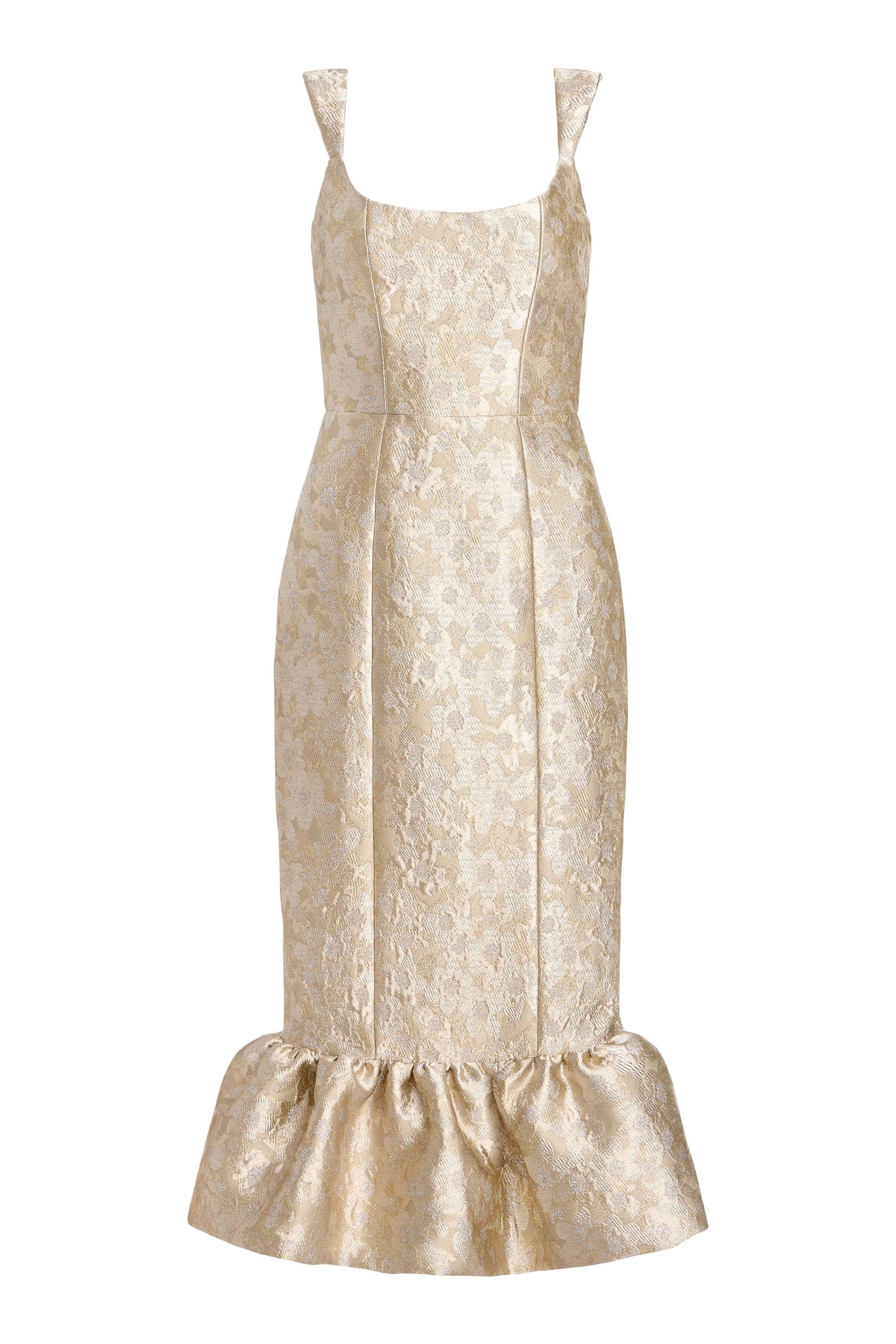 Ginevra Silver Midi Dress
