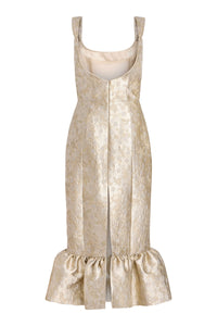 Ginevra Silver Midi Dress