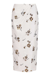 Savannah Sequined Cotton Wrap Skirt