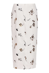 Savannah Sequined Cotton Wrap Skirt