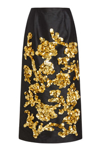 Mirage Sequin Embellished Midi Skirt