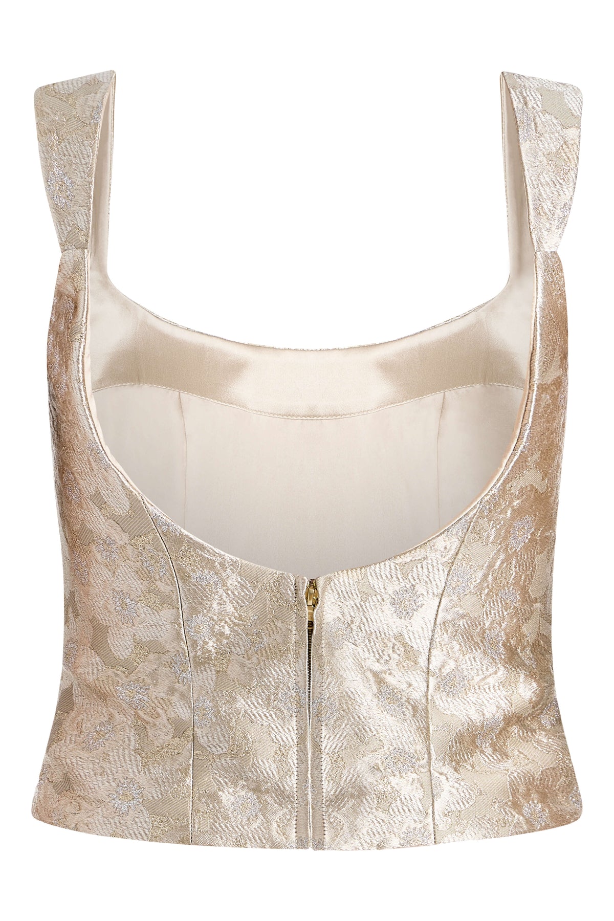 Maisie Silver Corset Top