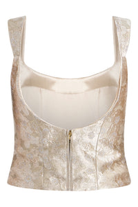 Maisie Silver Corset Top
