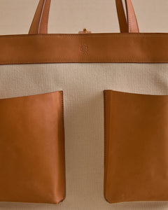 Mark Cross for AERIN Garden Tote with Sneeboer Tools