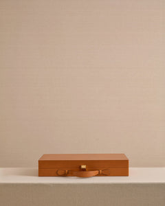 Rear Window Backgammon in Vacchetta Luggage