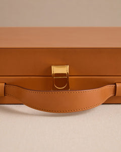 Rear Window Backgammon in Vacchetta Luggage