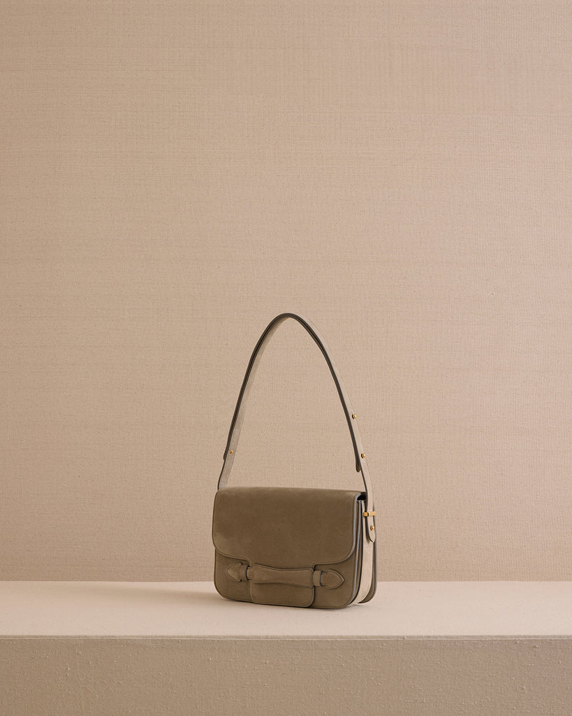 Romy 25 in Suede Mushroom