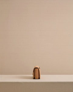 Romy Clutch in Suede Camel
