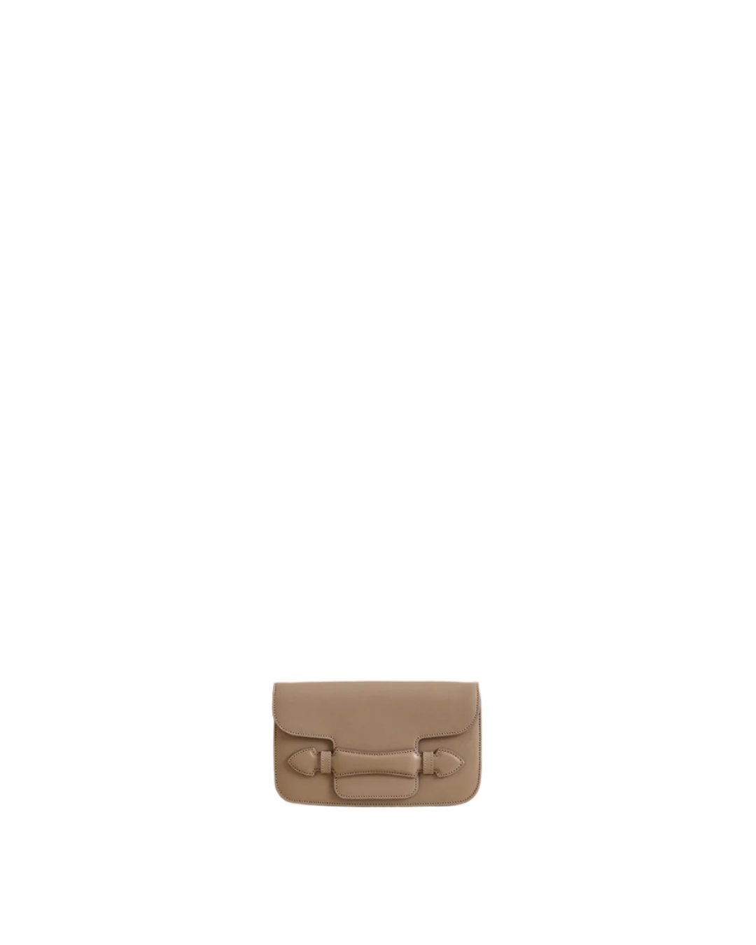 Romy Clutch in Vacchetta Mushroom
