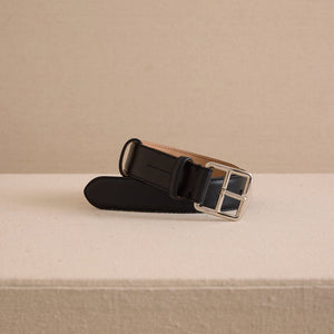 Belt 45 in Vacchetta Black