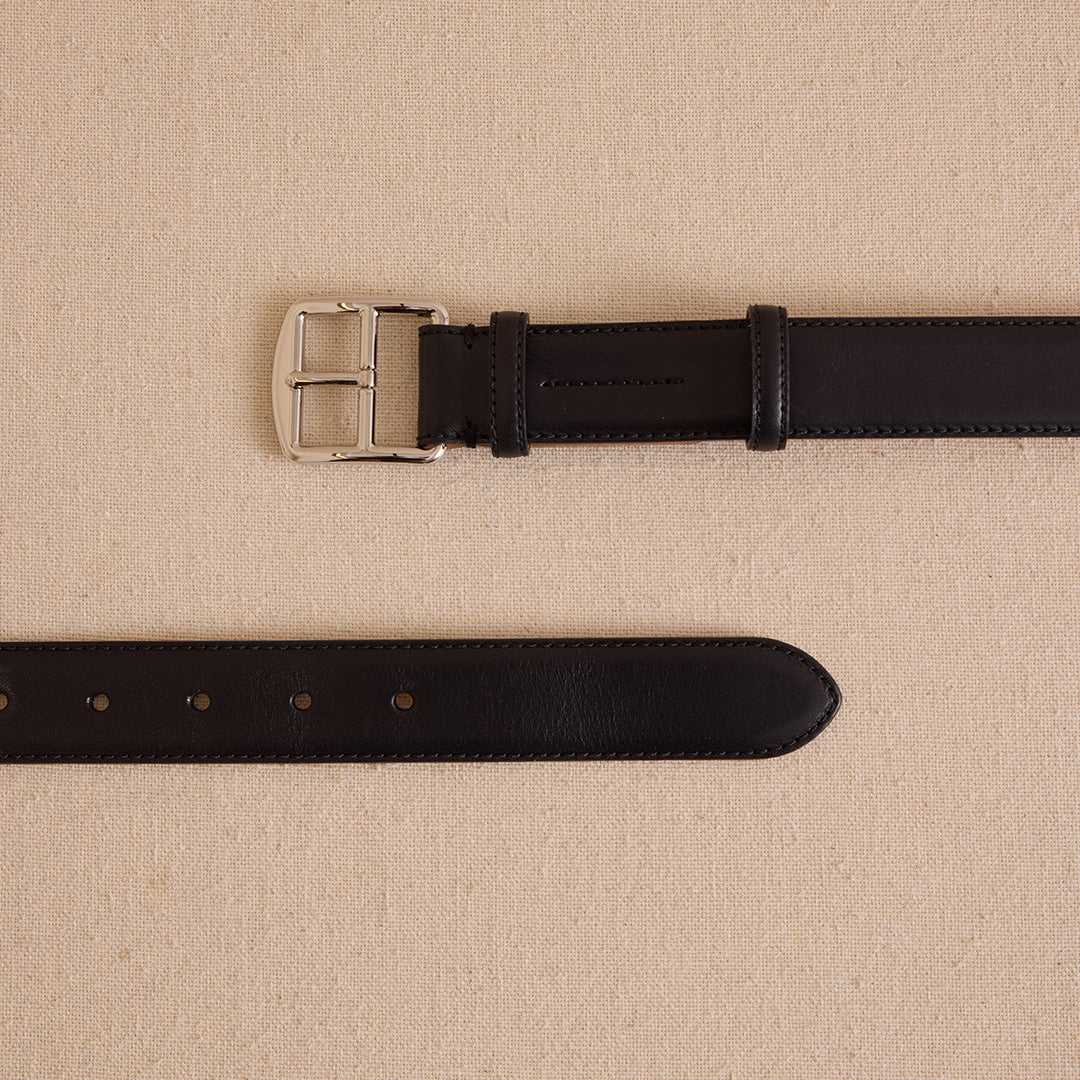 Belt 45 in Vacchetta Black