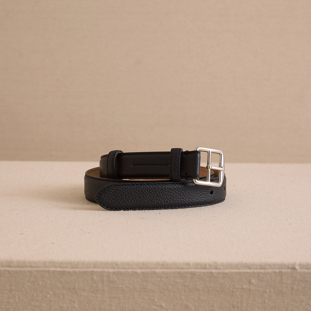Belt 35 in Tumbled Grain Black