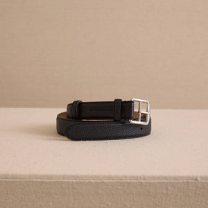 Belt 35 in Tumbled Grain Black