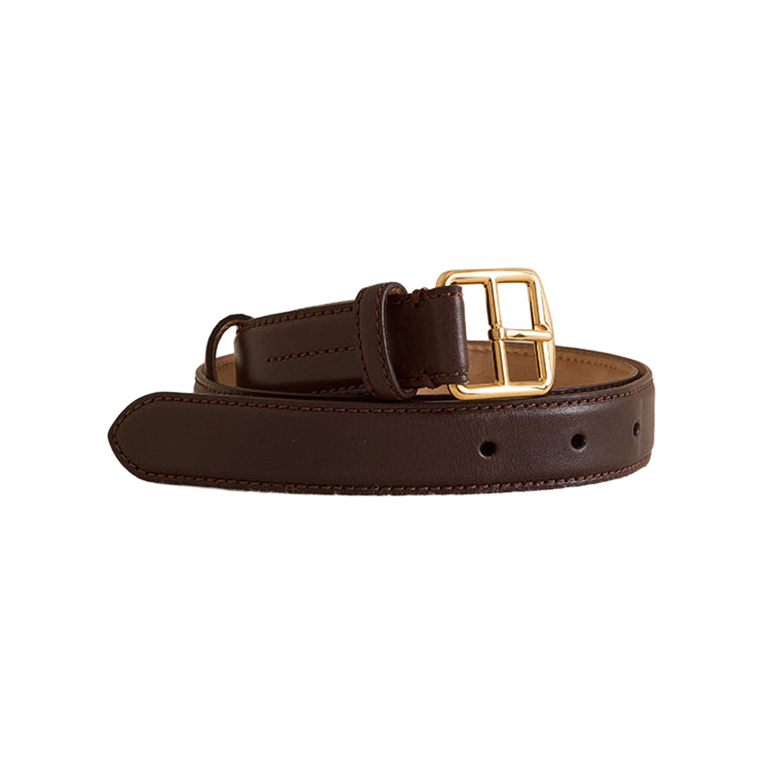 Belt 35 in Vacchetta Chocolate