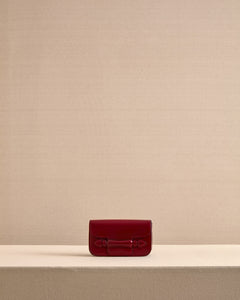 Romy Clutch in Oxblood