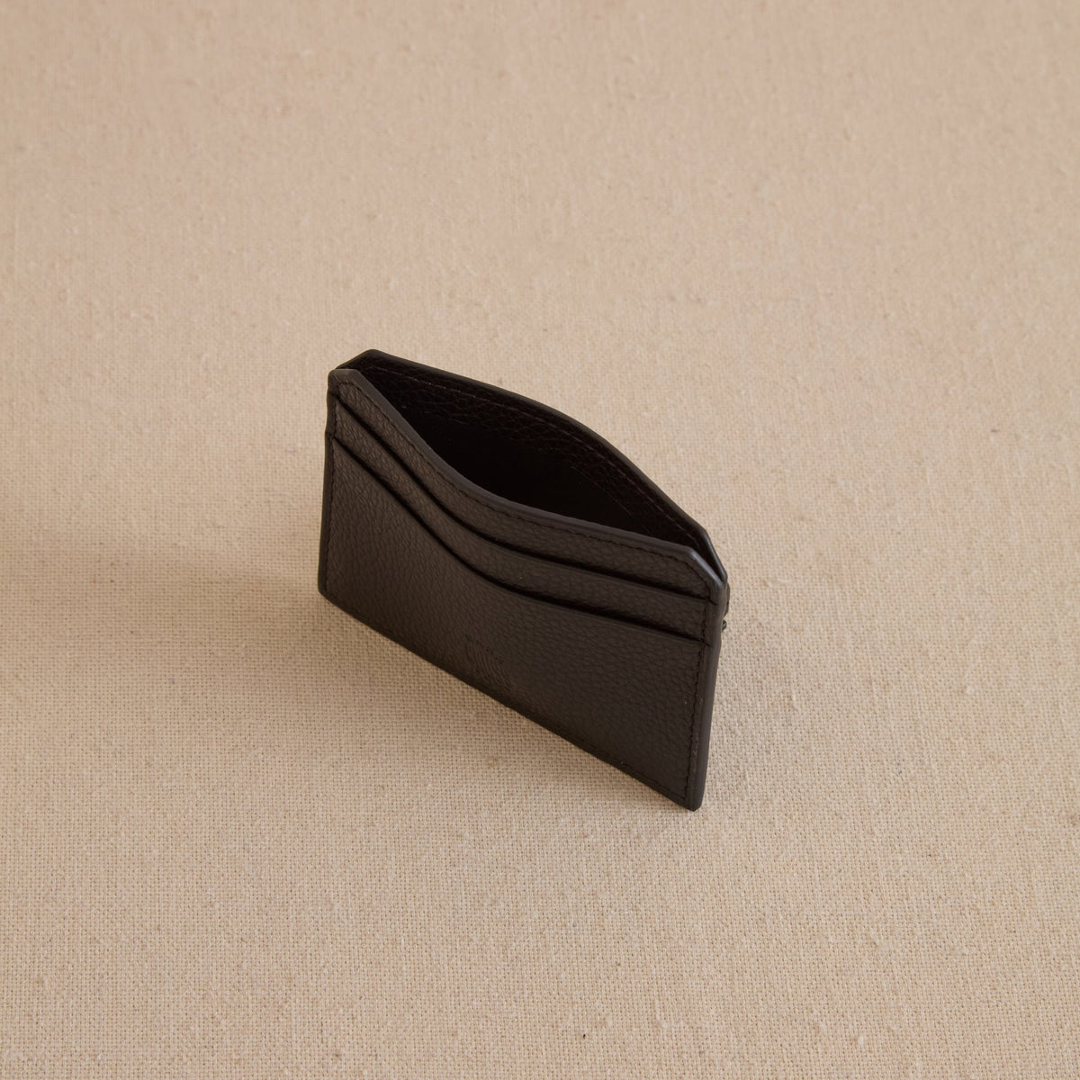 Card Case in Tumbled Grain Black