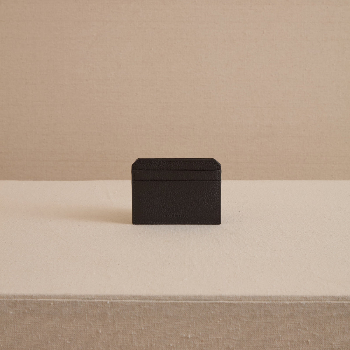 Card Case in Tumbled Grain Black