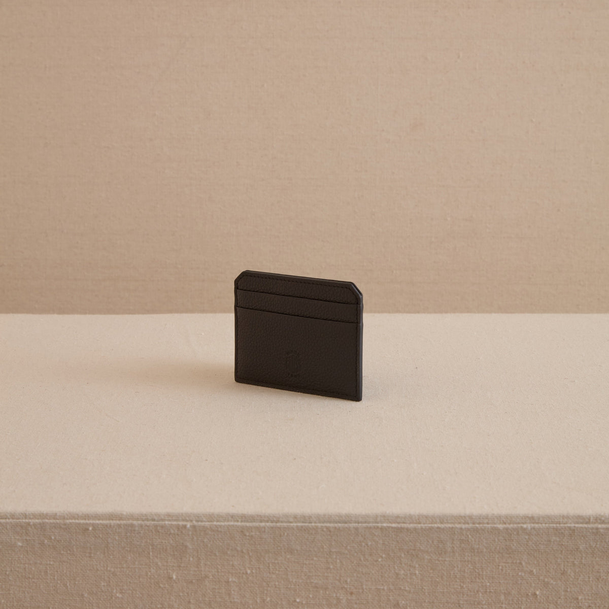 Card Case in Tumbled Grain Black