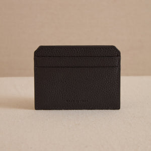 Card Case in Tumbled Grain Black