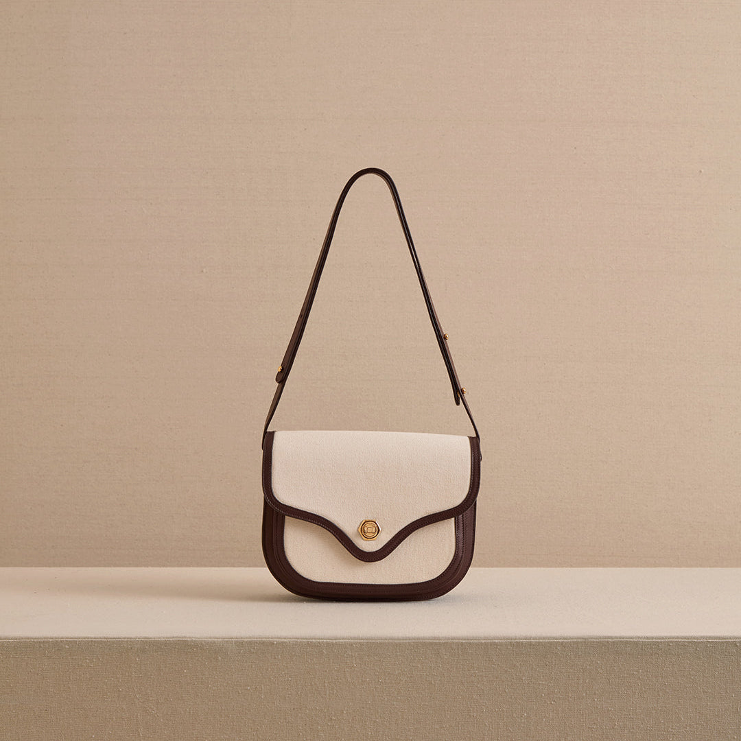 Jane in Canvas Natural & Supple Soft Chocolate