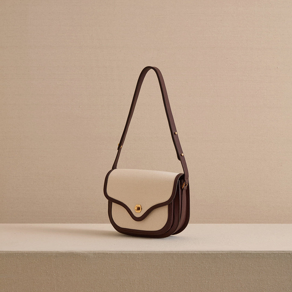Jane in Canvas Natural & Supple Soft Chocolate
