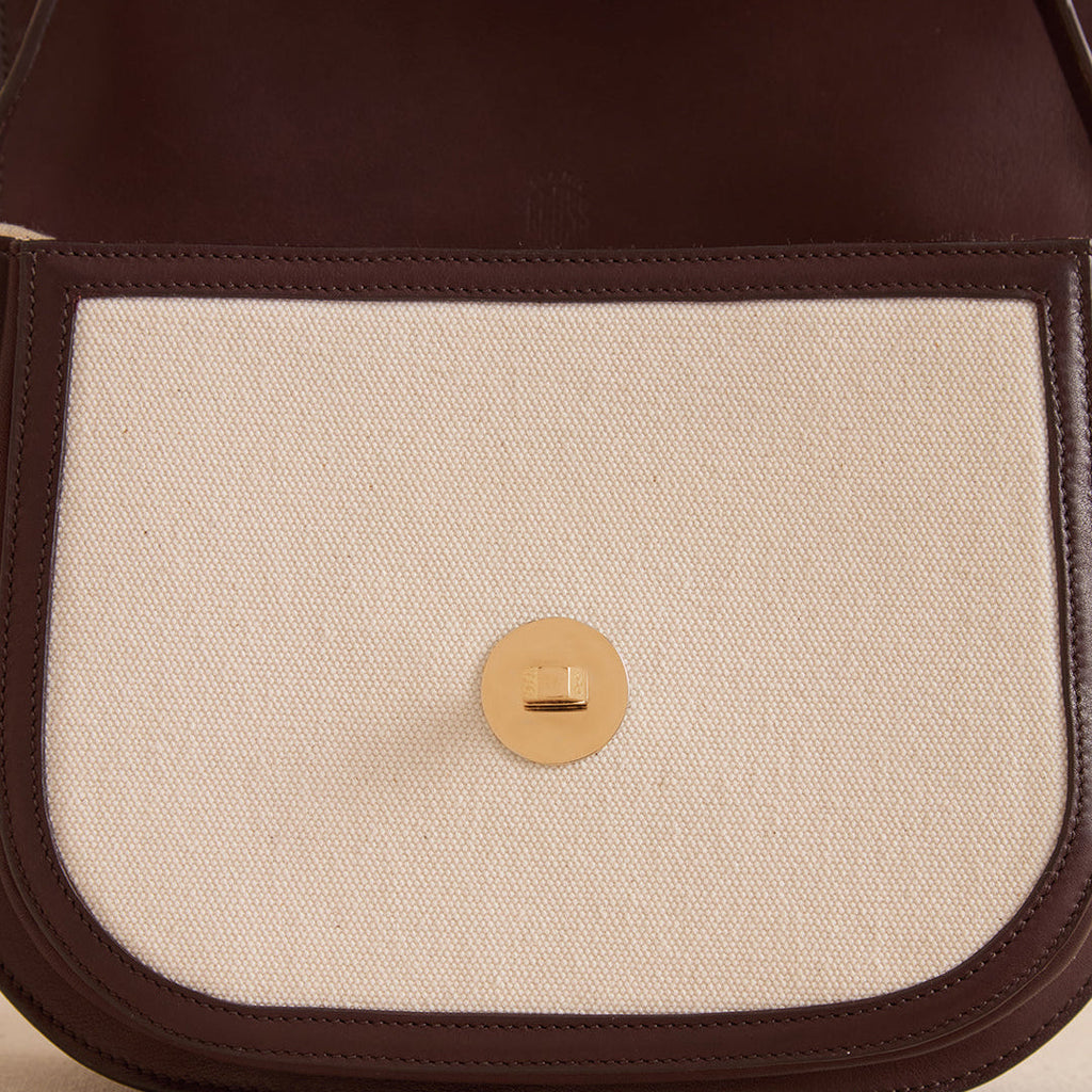 Jane in Canvas Natural & Supple Soft Chocolate
