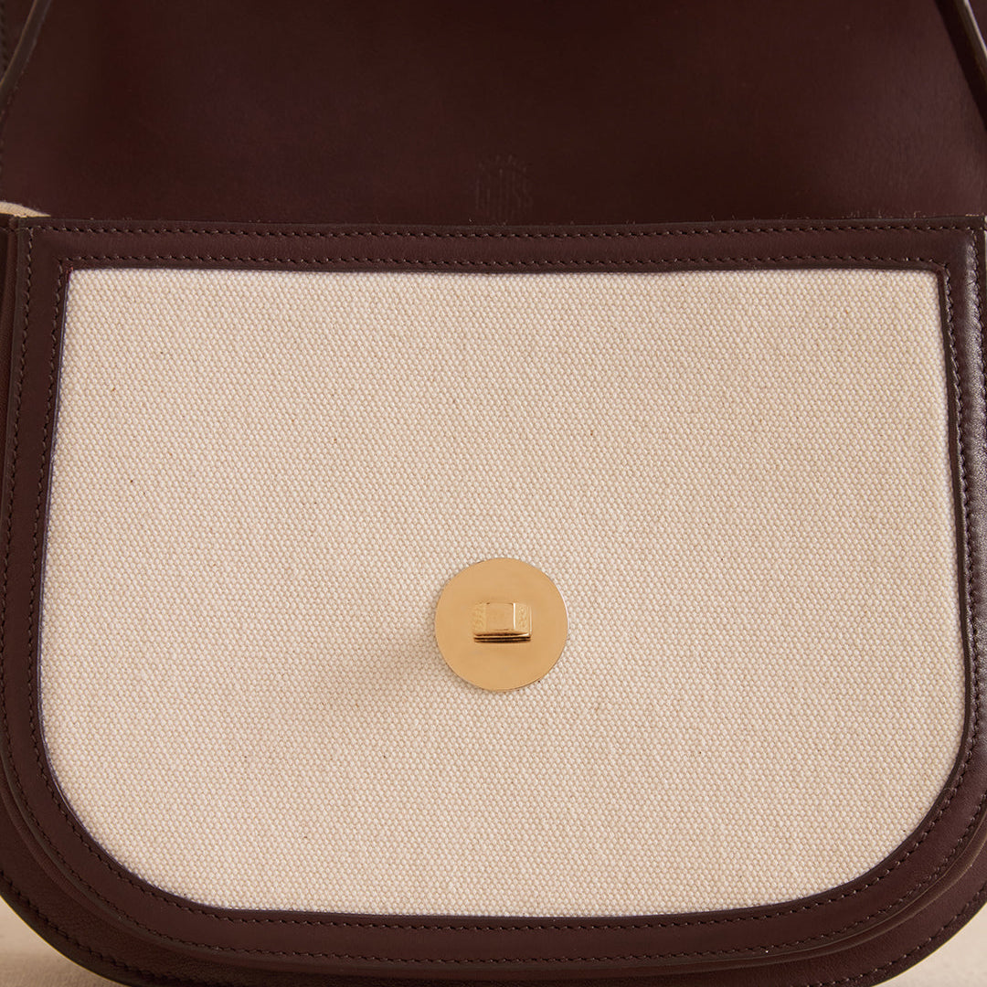 Jane in Canvas Natural & Supple Soft Chocolate