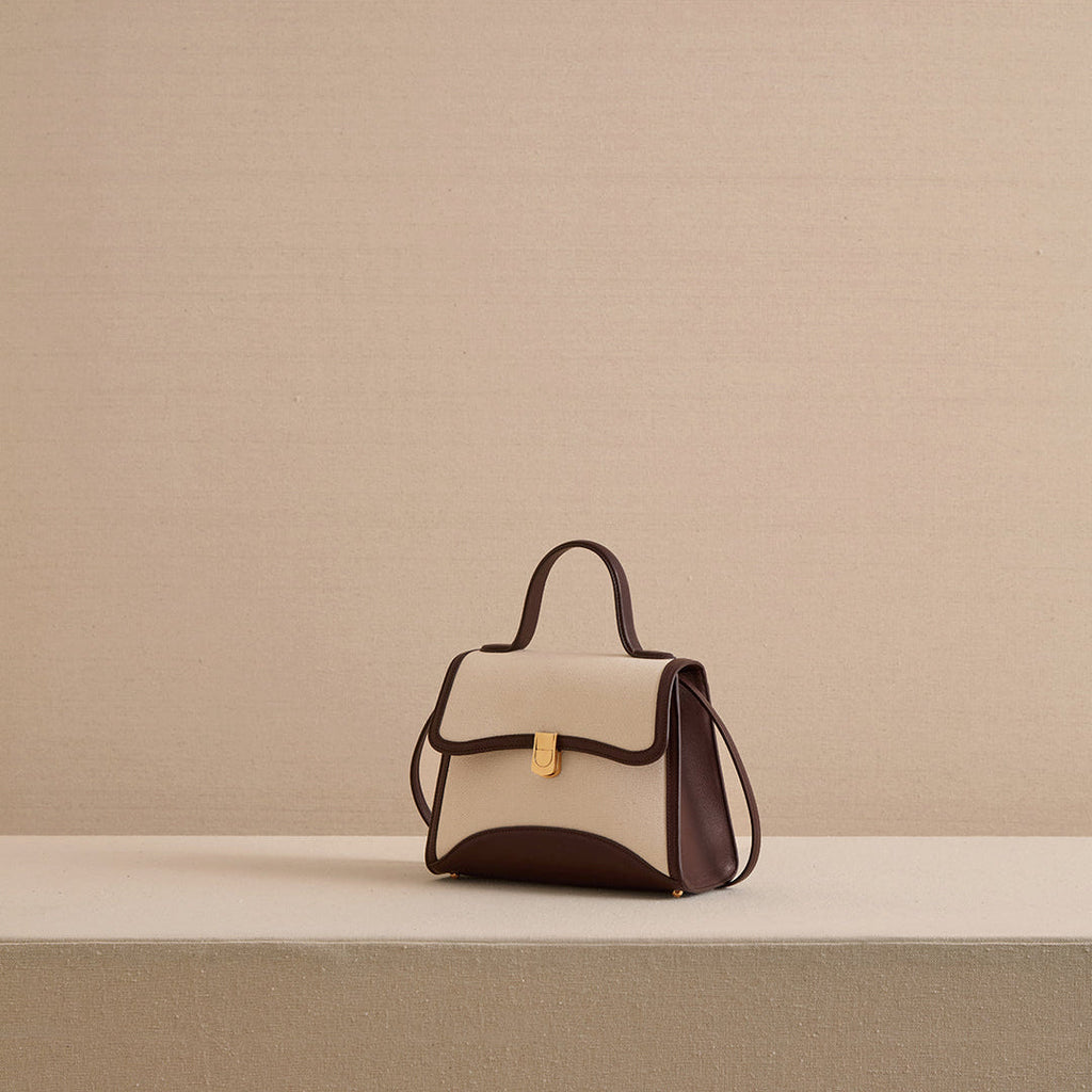 Madeline 21 in Canvas Natural & Supple Soft Chocolate