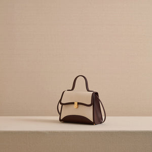 Madeline 21 in Canvas Natural & Supple Soft Chocolate