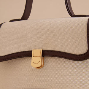 Madeline 21 in Canvas Natural & Supple Soft Chocolate