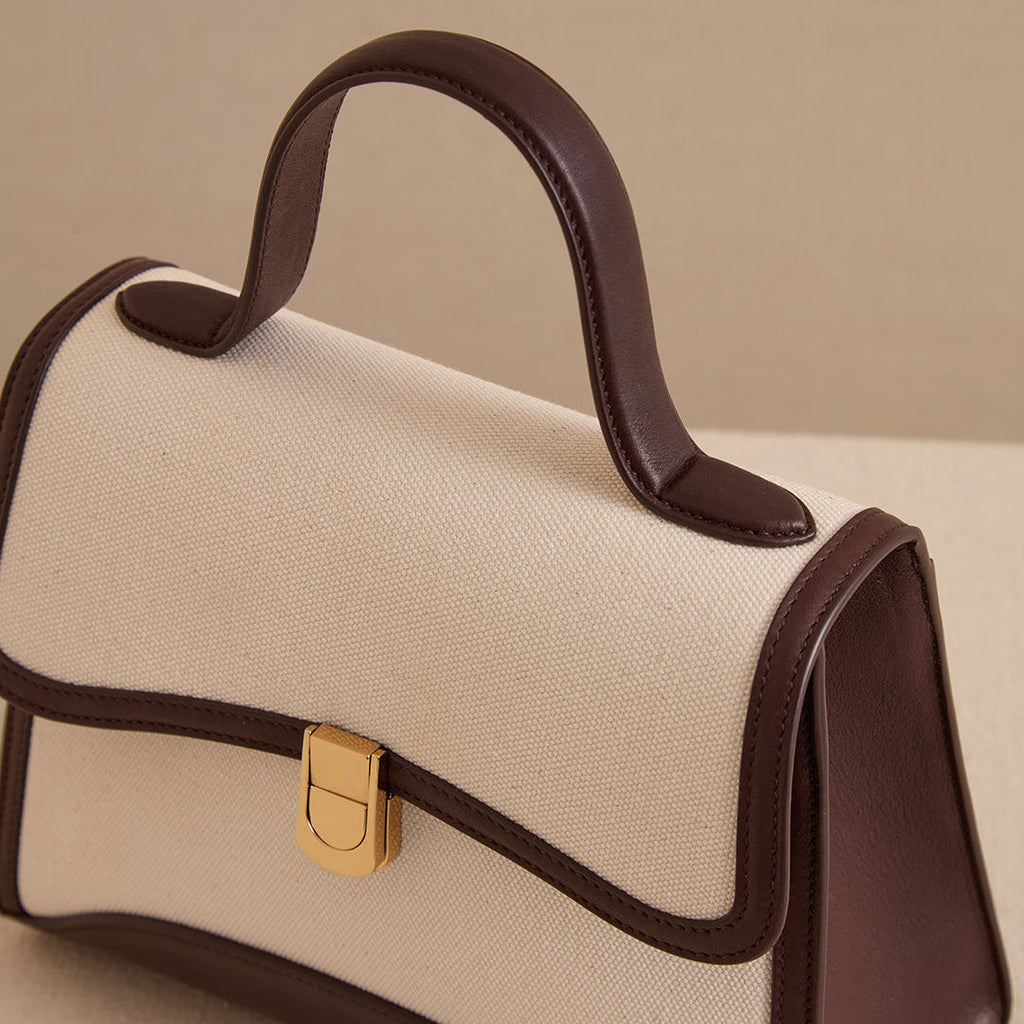 Madeline 21 in Canvas Natural & Supple Soft Chocolate